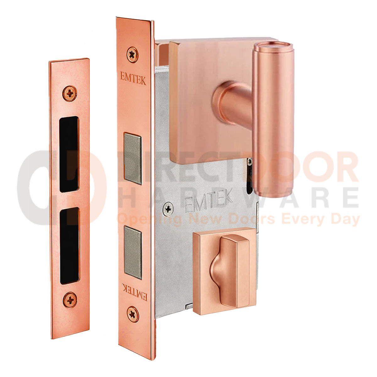 Emtek Ace Interior Mortise Knob with Square Rosette