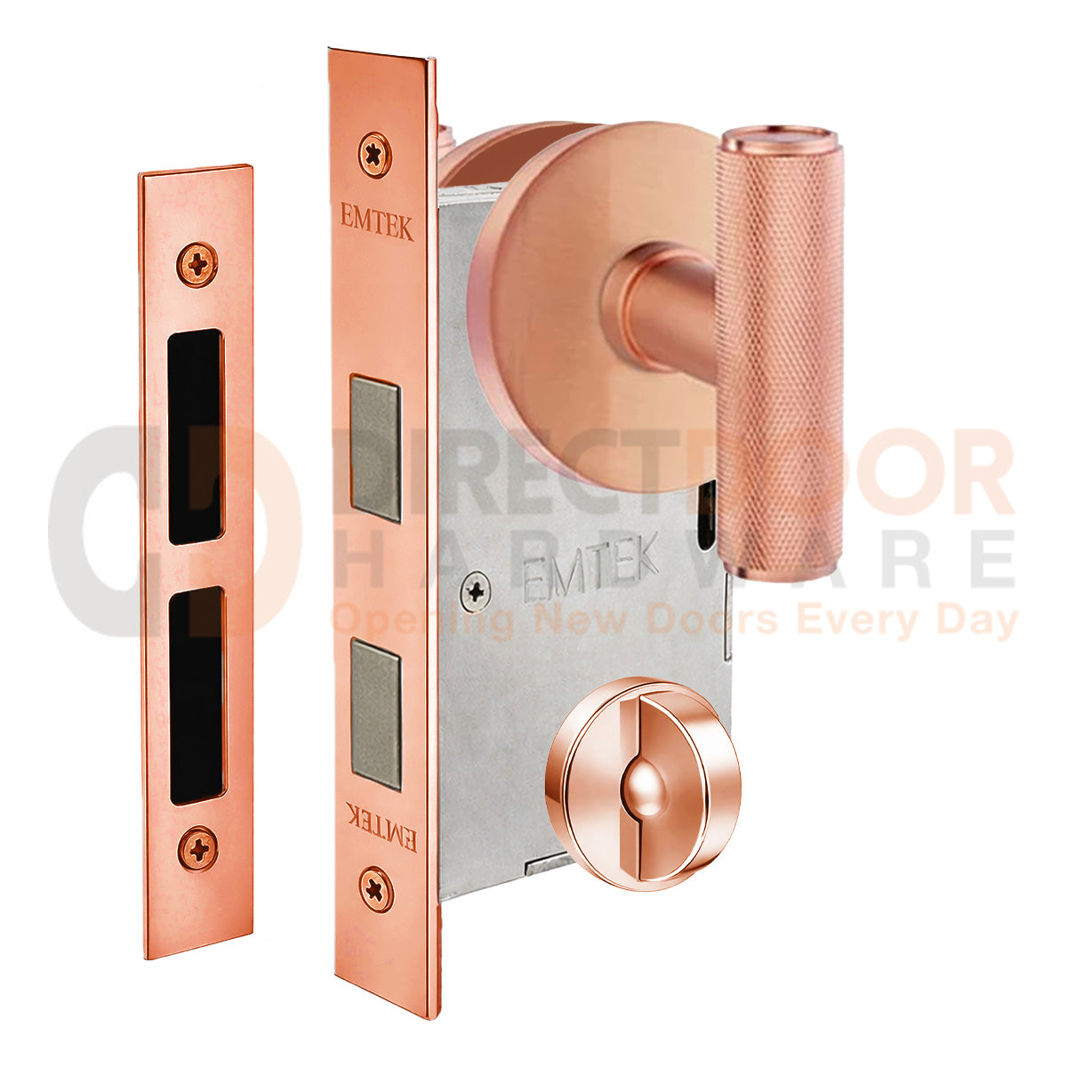 Emtek Ace Knurled Interior Mortise Knob with Disk Rosette