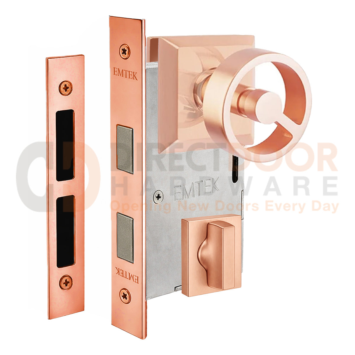 Emtek Spoke Interior Mortise Knob with Quincy Rosette