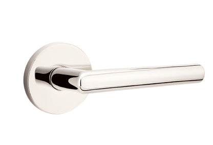Stuttgart Lever with Disk Rosette - Polished Nickel - Lifetime
