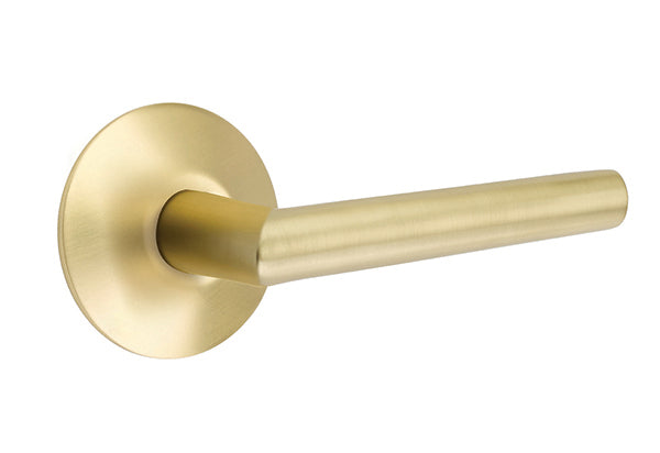 Stuttgart Lever with Modern Rosette - Satin Brass