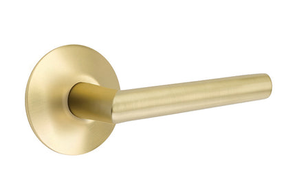Stuttgart Lever with Modern Rosette - Satin Brass
