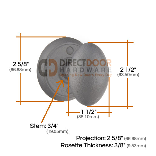 Emtek Savannah Door Knob with Style 2 Rosette
