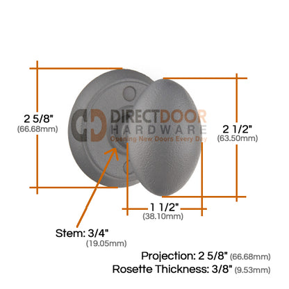 Emtek Savannah Door Knob with Style 2 Rosette