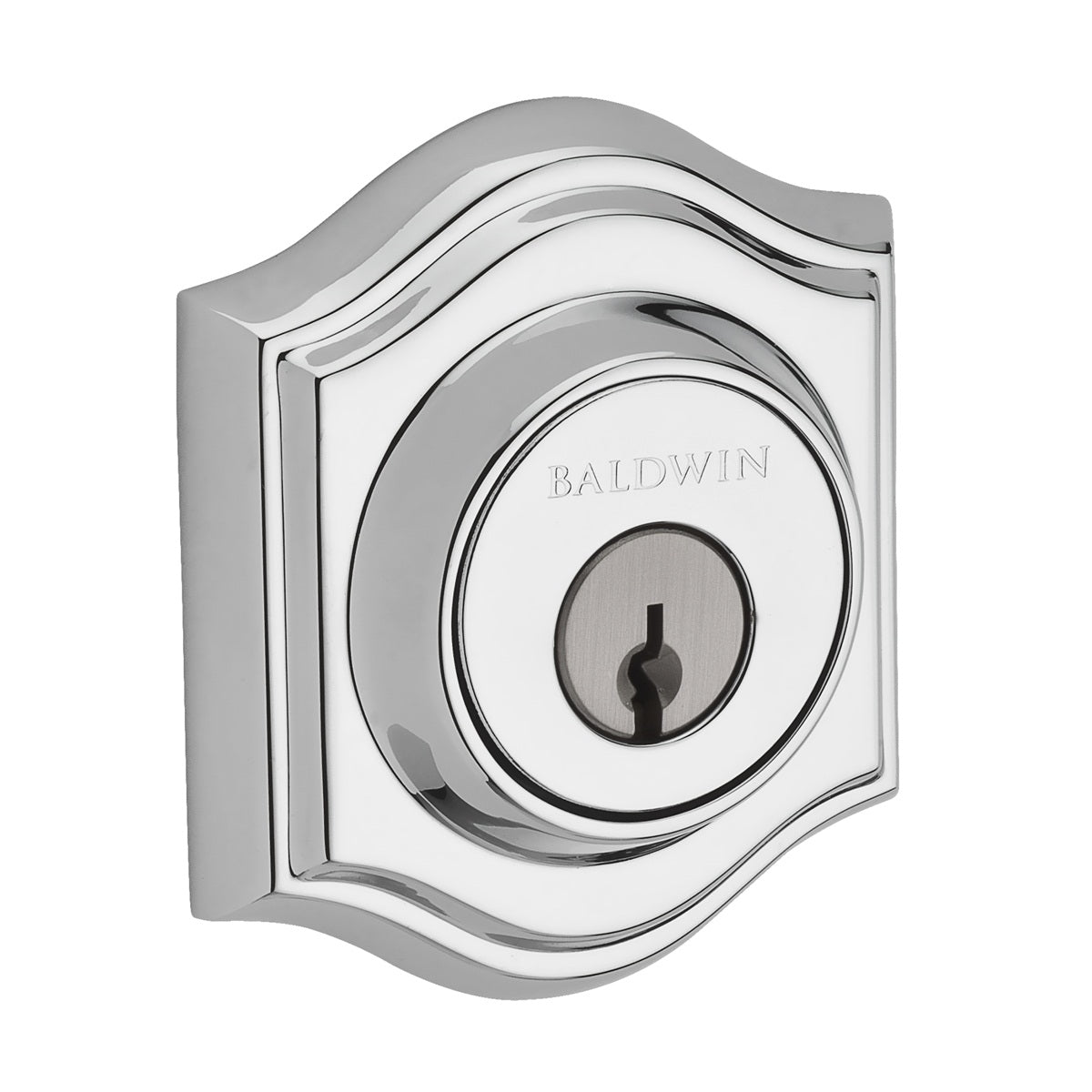 Baldwin Traditional Arch Deadbolt Polished Chrome