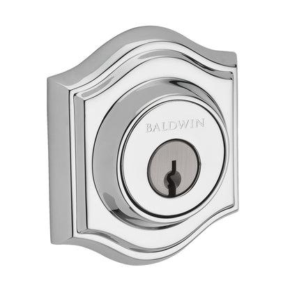 Baldwin Traditional Arch Deadbolt Polished Chrome