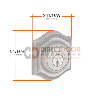 Baldwin Reserve Series Traditional Arch Double Cylinder Deadbolt