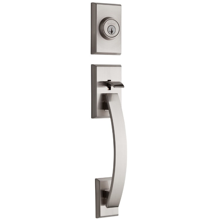 Kwikset Tavaris Handleset in Satin Nickel