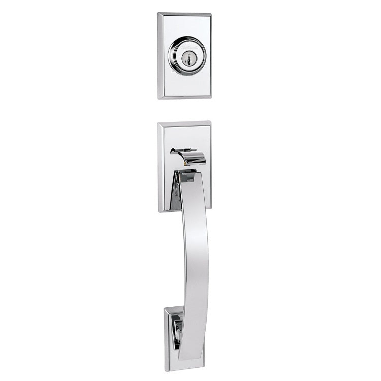 Kwikset Tavaris Handleset in Polished Chrome