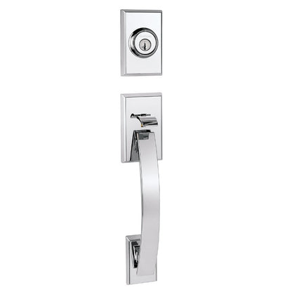 Kwikset Tavaris Handleset in Polished Chrome