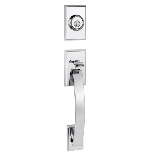 Kwikset Tavaris Handleset in Polished Chrome