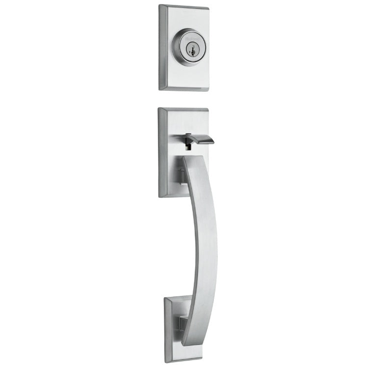 Kwikset Tavaris Handleset in Satin Chrome