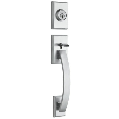 Kwikset Tavaris Handleset in Satin Chrome