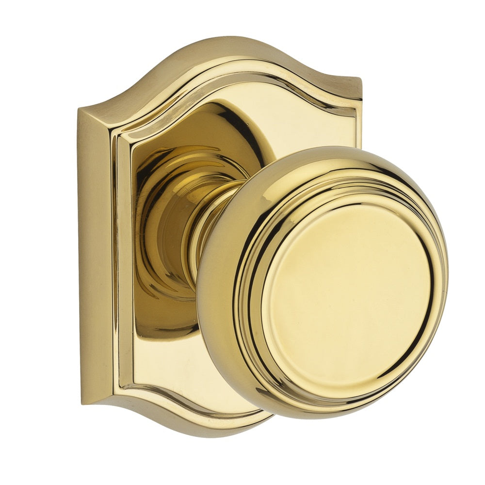 Baldwin Reserve Traditional Knob Lifetime Polished Brass