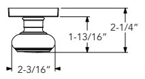 Traditional Round Knob Specs