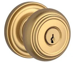 Baldwin Reserve Series Traditional Knob with Traditional Round Rosette