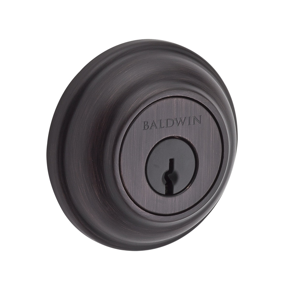 Baldwin Traditional Round Deadbolt Venetian Bronze