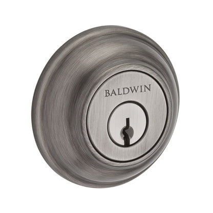 Baldwin Traditional Round Deadbolt Antique Nickel