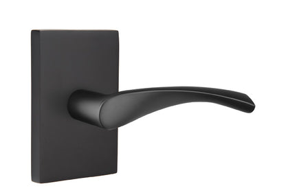 Emtek Flat Black Modern Rectangular Rosette