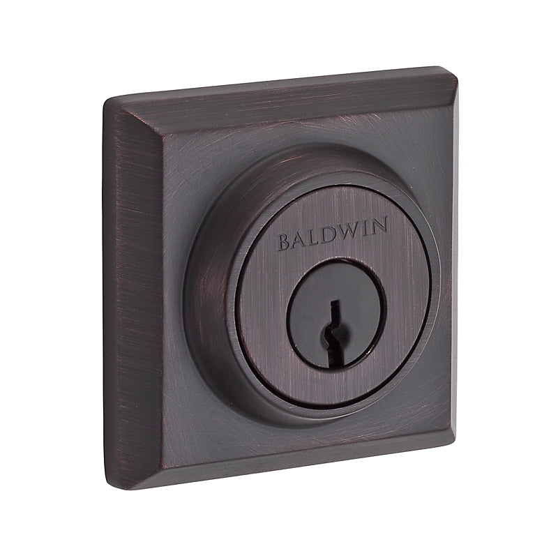 Baldwin Reserve Series Traditional Square Single Cylinder Deadbolt