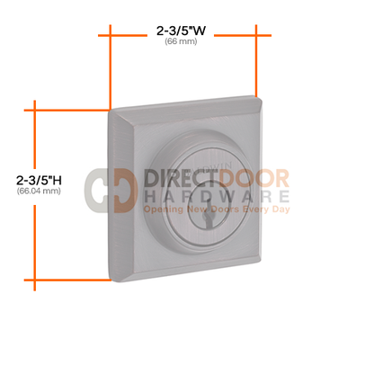 Baldwin Reserve Series Traditional Square Double Cylinder Deadbolt