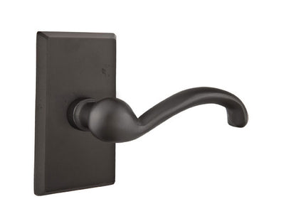 Emtek Sandcast Bronze Teton Lever Handle with Style 3 Rosette