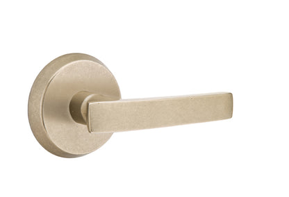 Emtek Sandcast Bronze Yuma Lever - Style 2 Rosette - Tumbled White Bronze