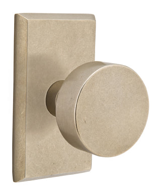 Emtek Bronze Round Sandcast knob - Style 3 Rosette