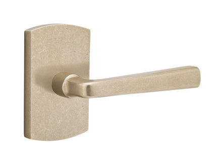 Emtek Cimarron Lever Tumbled White Bronze-Style 4 Rosette