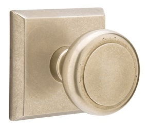Emtek Butte Sandcast Door Knob with Style 6 Rosette