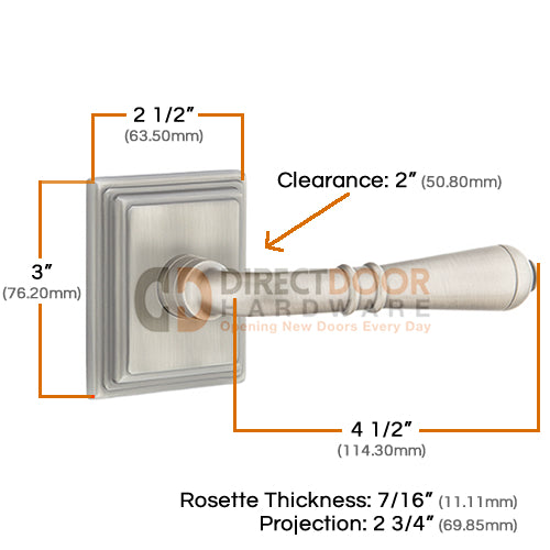 Emtek Turino Lever with Wilshire Rosette