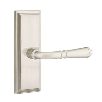 Emtek Turino Lever with 7 Inch Wilshire Sideplate