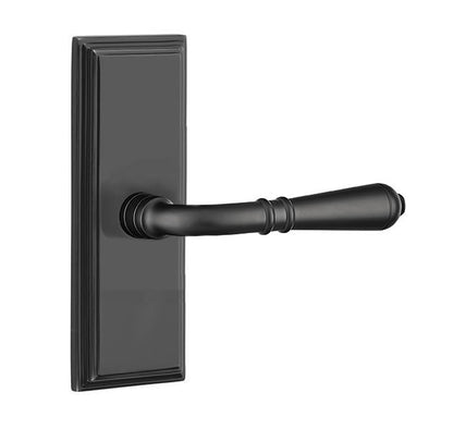 Emtek Turino Lever with 7 Inch Wilshire Sideplate