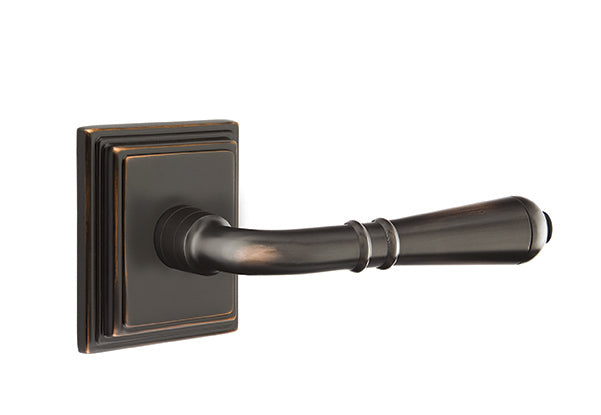Emtek Turino Lever Satin Nickel-Wilshire Rosette