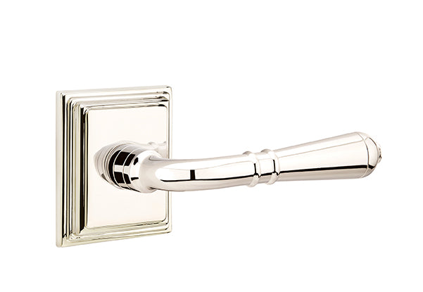 Emtek Turino Lever Polished Nickel-Wilshire Rosette