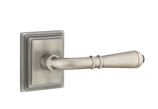 Emtek Turino Lever Pewter-Wilshire Rosette