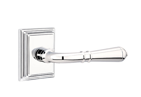 Emtek Turino Lever Polished Chrome-Wilshire Rosette