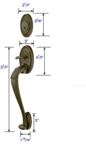 Emtek Tuscany Sectional Grip by Grip Handleset