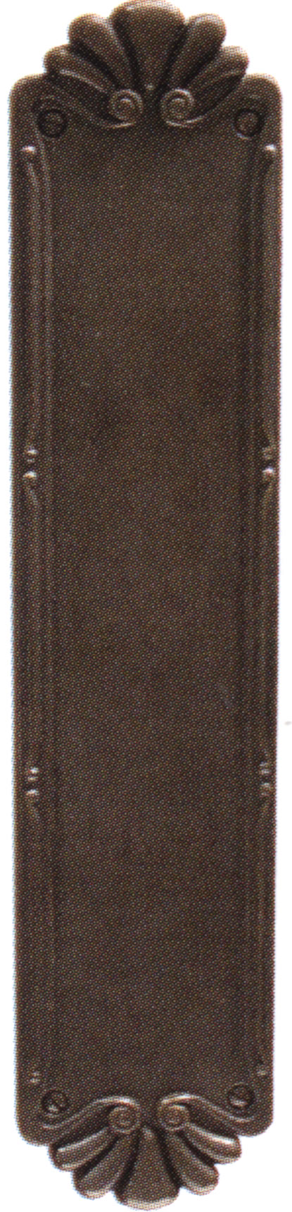 Emtek Tuscany Push Plate - Deep Burgundy