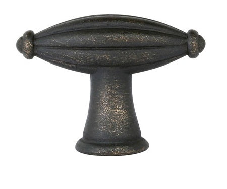 Emtek Bronze Fluted 3 Inch Finger Knob Medium Bronze