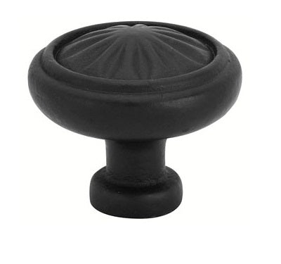 Emtek Tuscany Round 1 Inch Cabinet Knob Flat Black