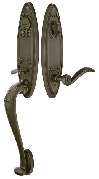 Emtek Tuscany Handleset - Medium Bronze