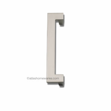 Atlas Homewares U-Turn Collection Single Large Pull in Brushed Nickel - 128mm CC