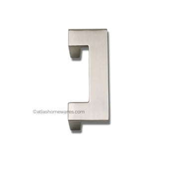 U Turn Pull 2 1/2 Inch (c-c) Brushed Nickel