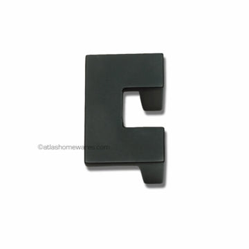 U Turn Knob 1 1/4 Inch (c-c) Matte Black