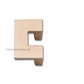 U Turn Knob 1 1/4 Inch (c-c) Champagne