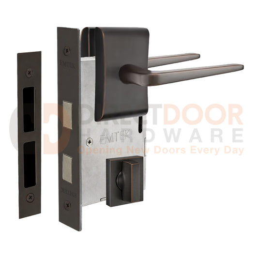 Emtek Athena Interior Mortise Lever with Neos Rosette