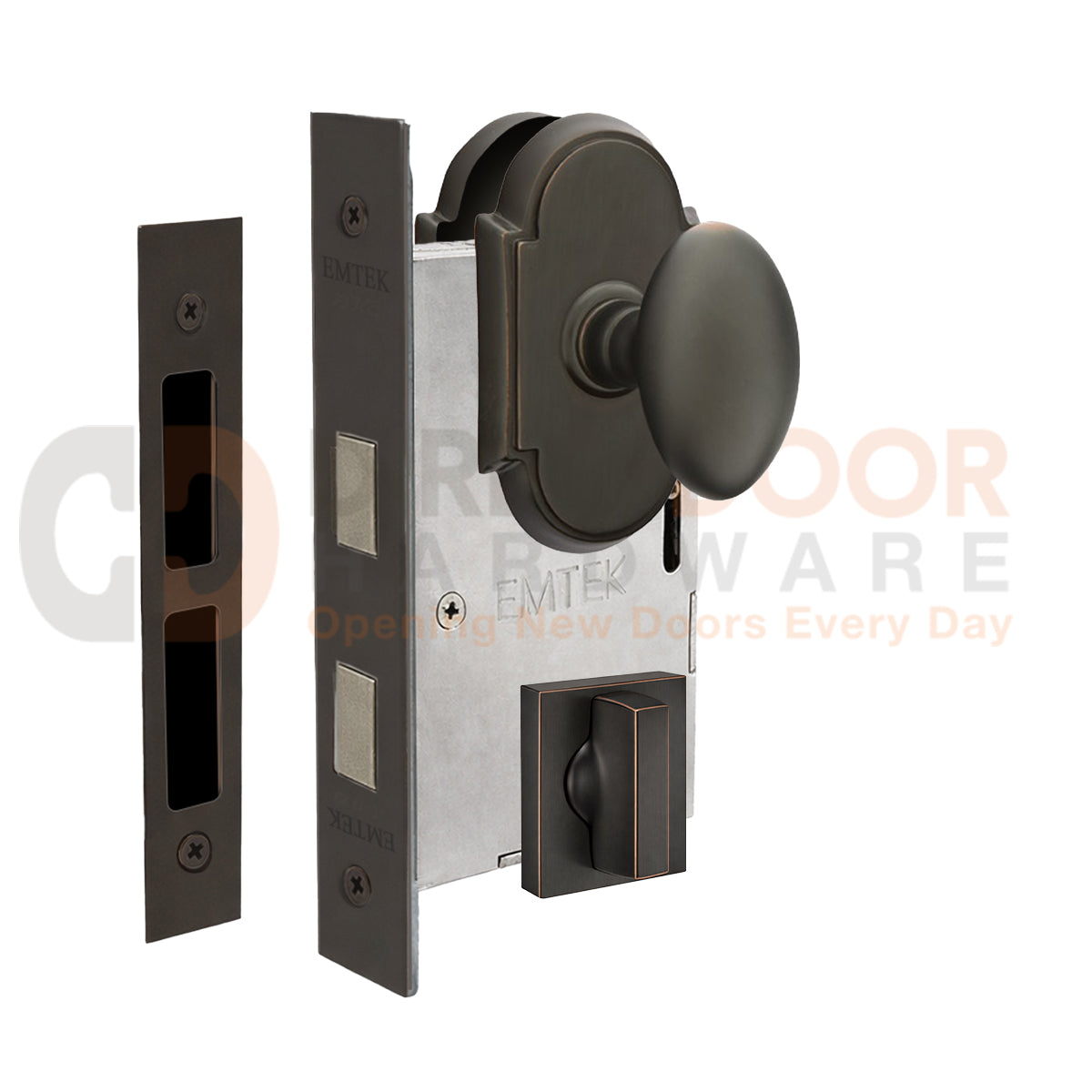 Emtek Egg Interior Mortise Knob with #8 Rosette