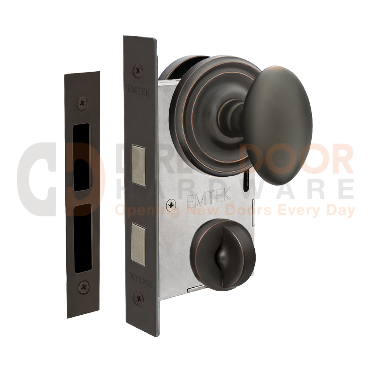 Emtek Egg Interior Mortise Knob with Regular Rosette