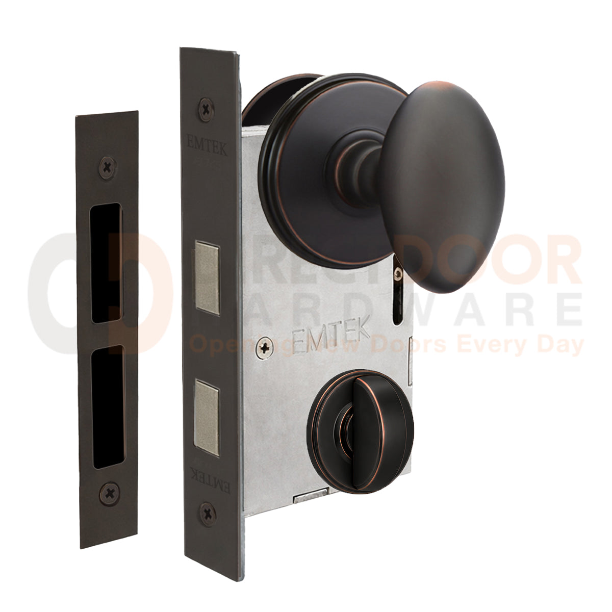 Emtek Egg Interior Mortise Knob with Watford Rosette
